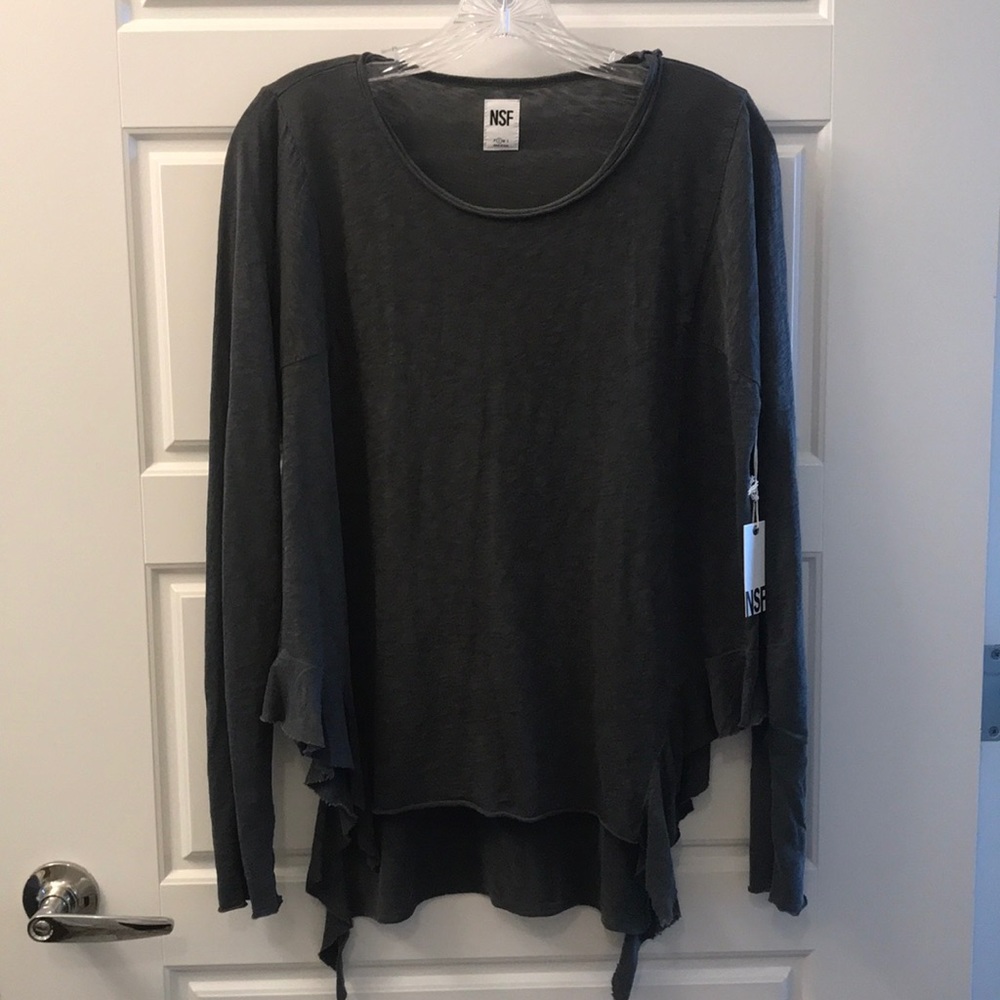 NSF Ruffles Long Sleeve Tee